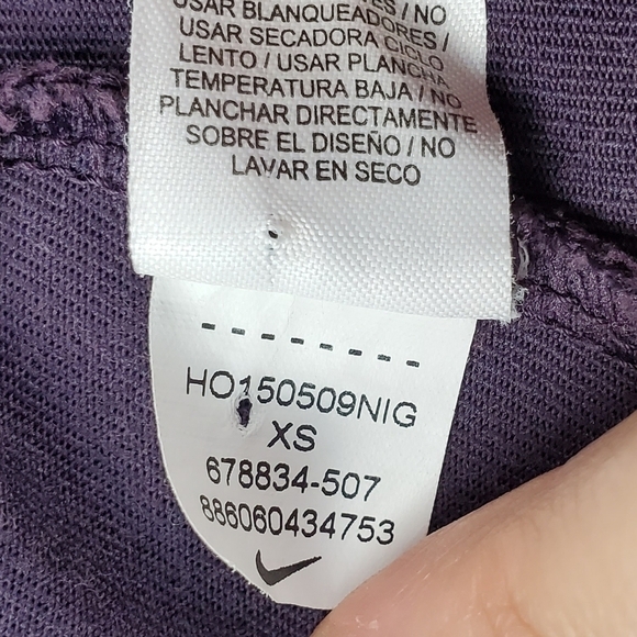 NIKE Leg-A-See Women's Athletic Pants Legging Purple 678834-507 XS - Picture 6 of 7